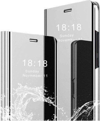   Калъф тефтер огледален CLEAR VIEW за Samsung Galaxy S10 Plus G975 сребрист
